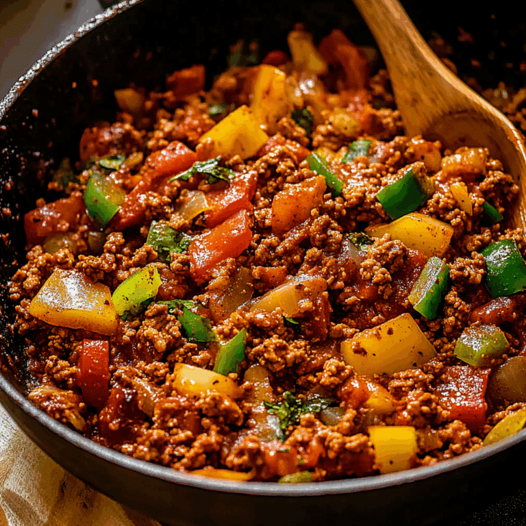 Ground Turkey Pepper Skillet Dinner