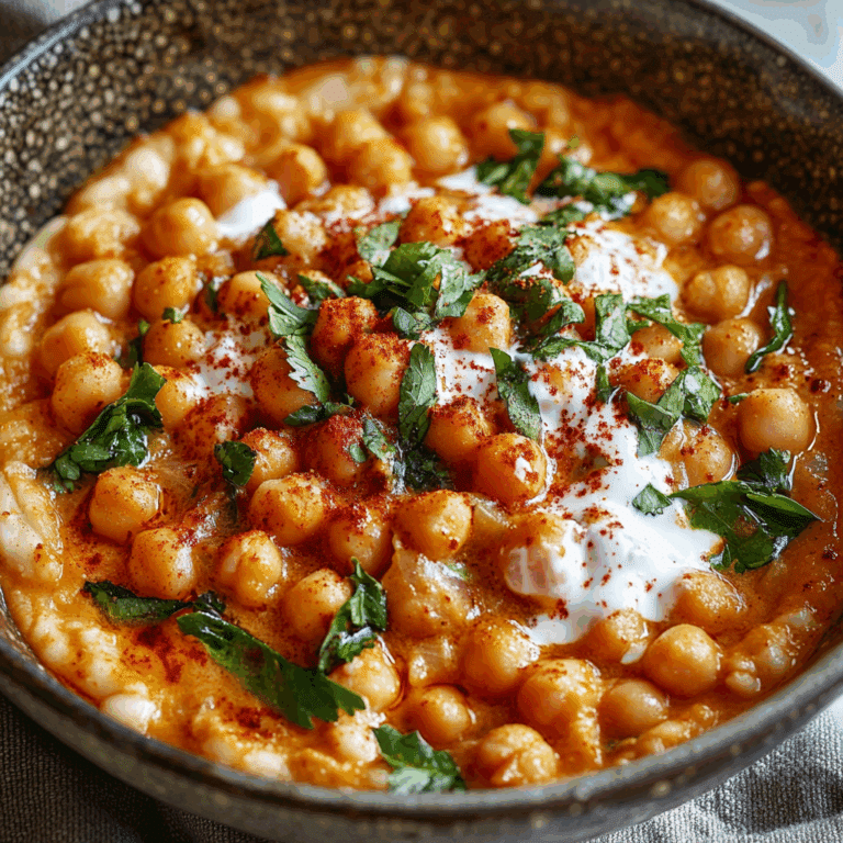 Harissa Chickpeas with Coconut Milk