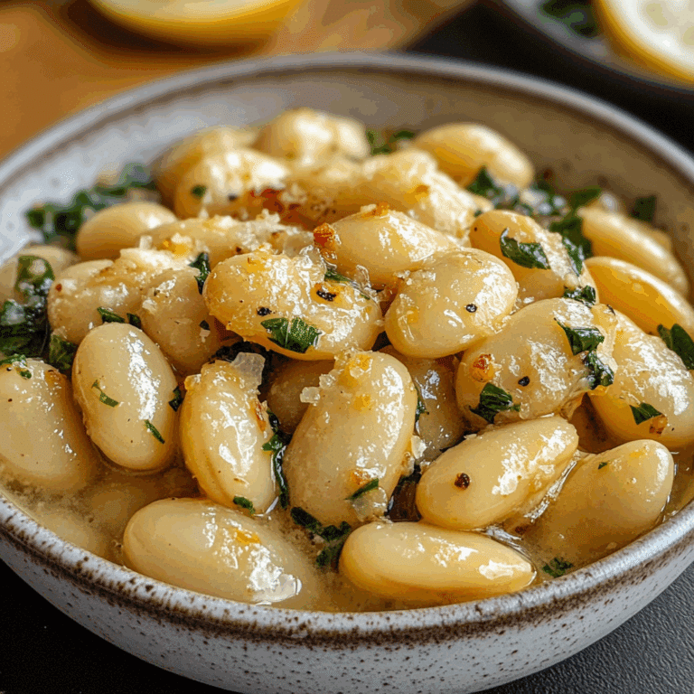 Lemon Garlic Butter Beans