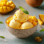 Mango Ice Cream with Coconut