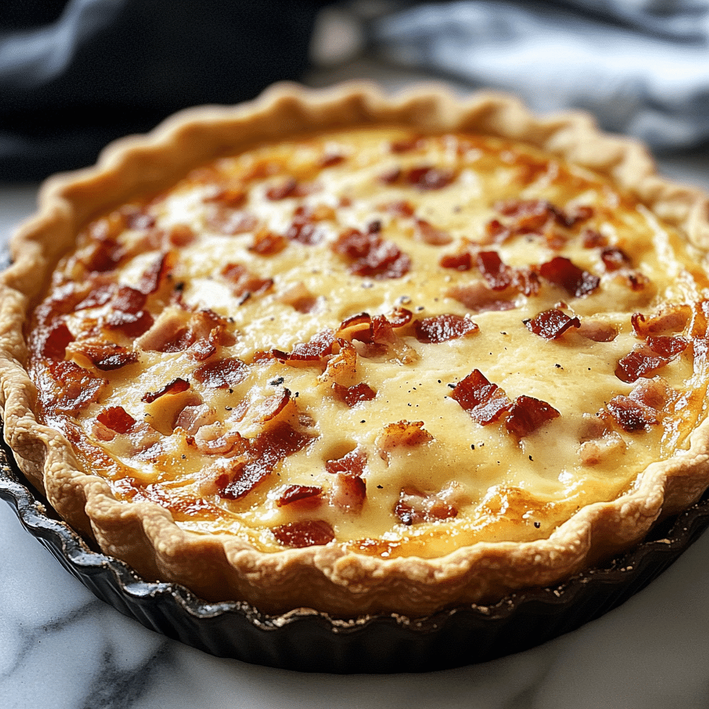 Quiche Lorraine with Bacon and Gruyère