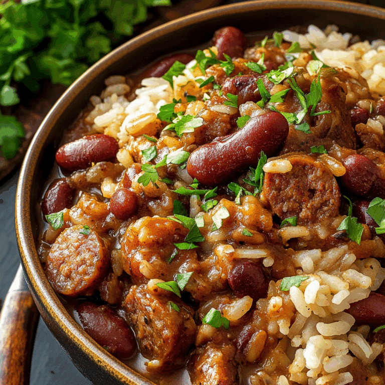 Red Beans and Rice with Andouille Sausage