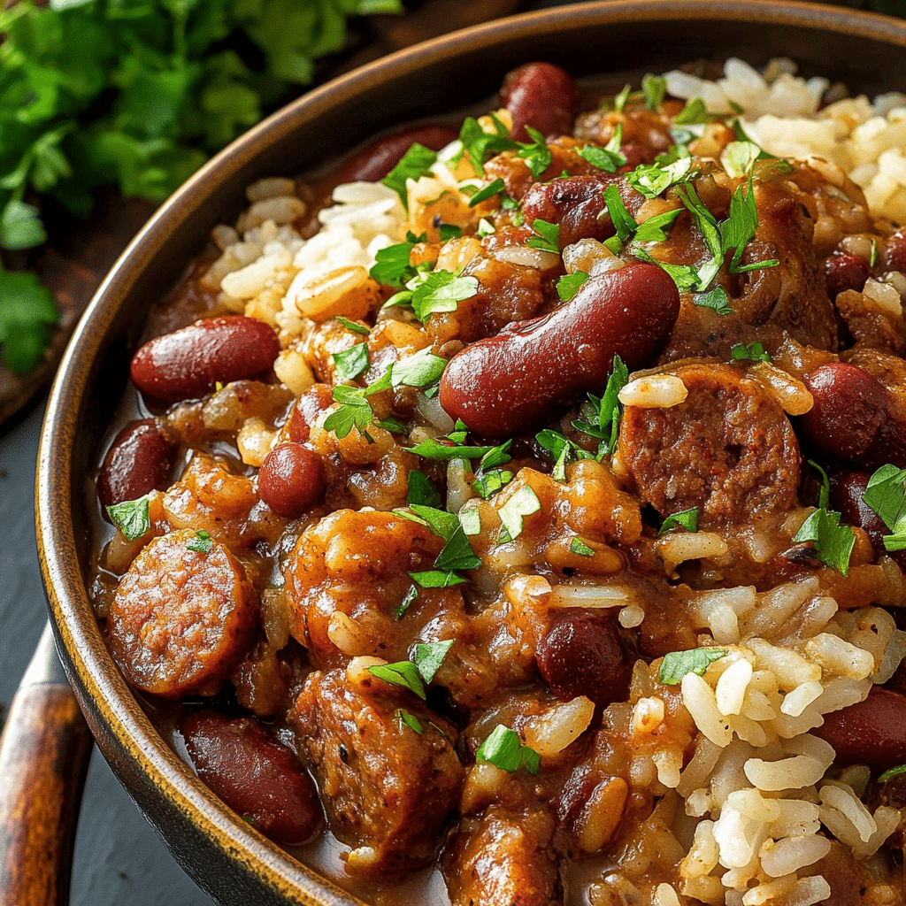 Red Beans and Rice with Andouille Sausage