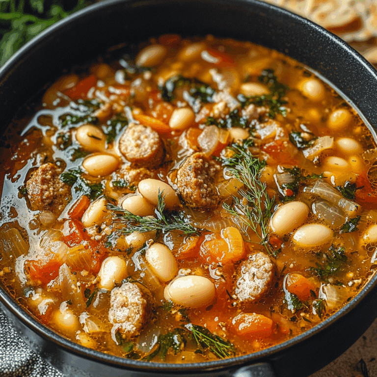 Sausage Fennel and White Bean Soup