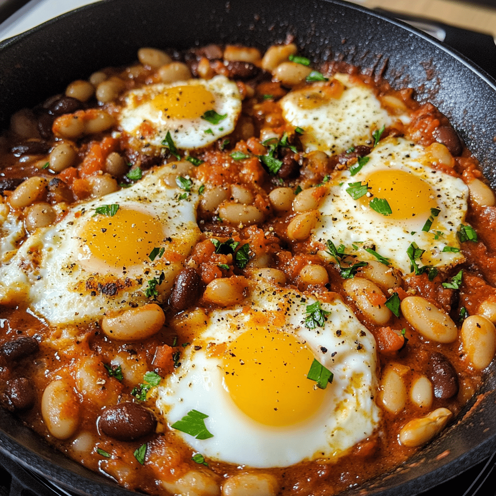 Spanish Beans & Eggs