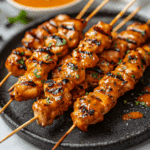Spicy Bang Bang Chicken Skewers
