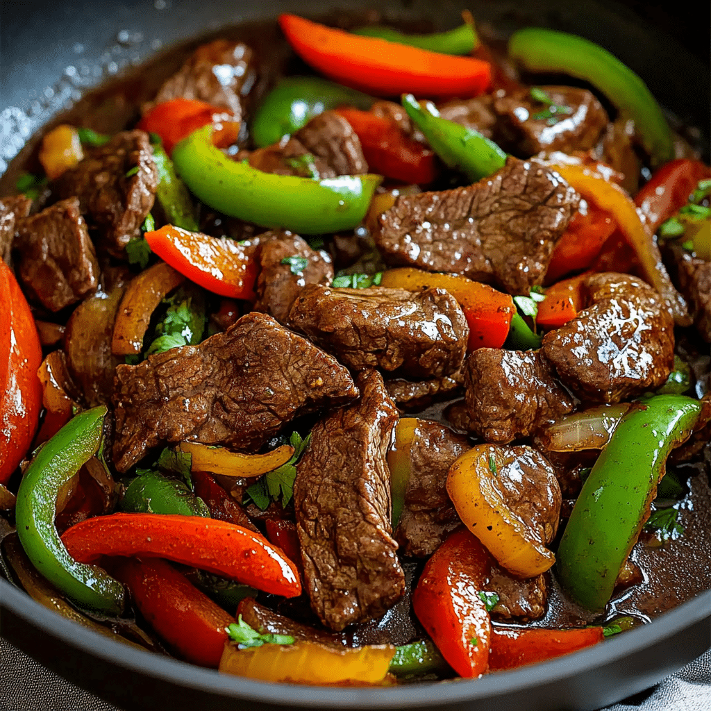 Steak & Peppers Stir Fry