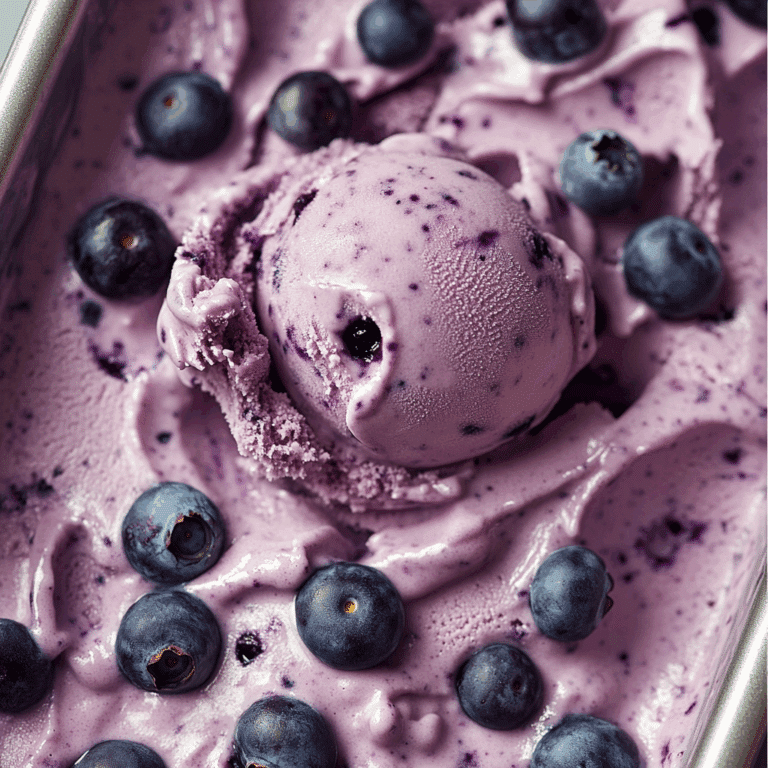 Vegan Blueberry Cheesecake Ice Cream