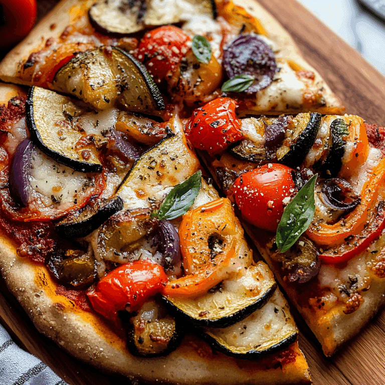 Whole Wheat Roasted Veggie Pizza