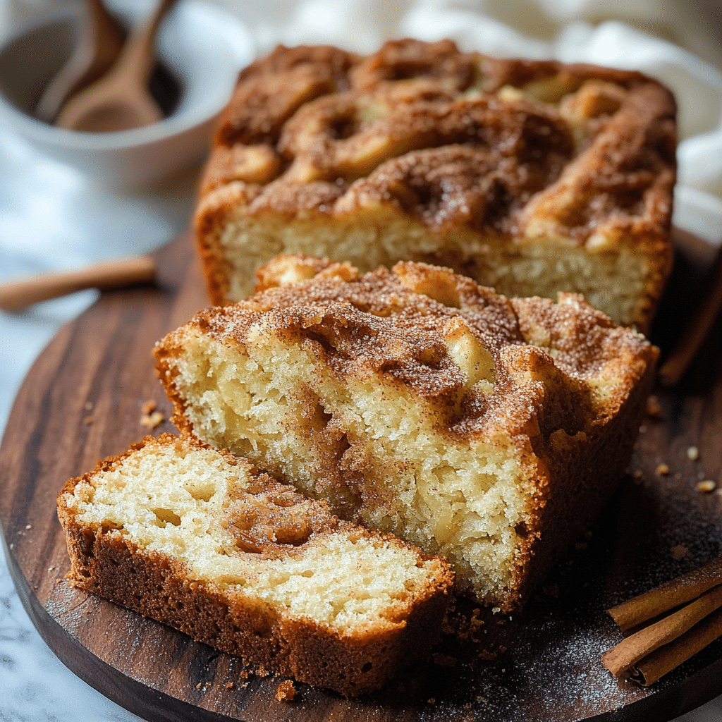 Apple Bread with Cinnamon Swirl