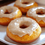 Baked Pumpkin Donuts with Maple Glaze