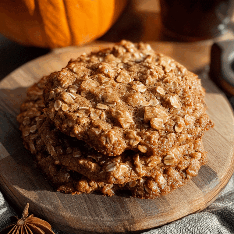 Brown Butter Pumpkin Oatmeal Latte Cookies