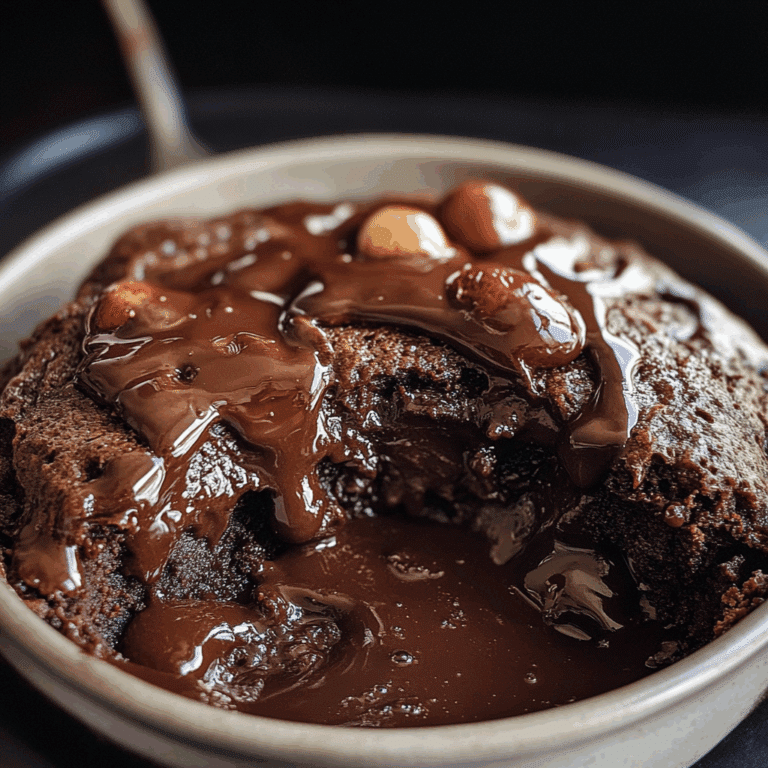Chocolate self-saucing pudding