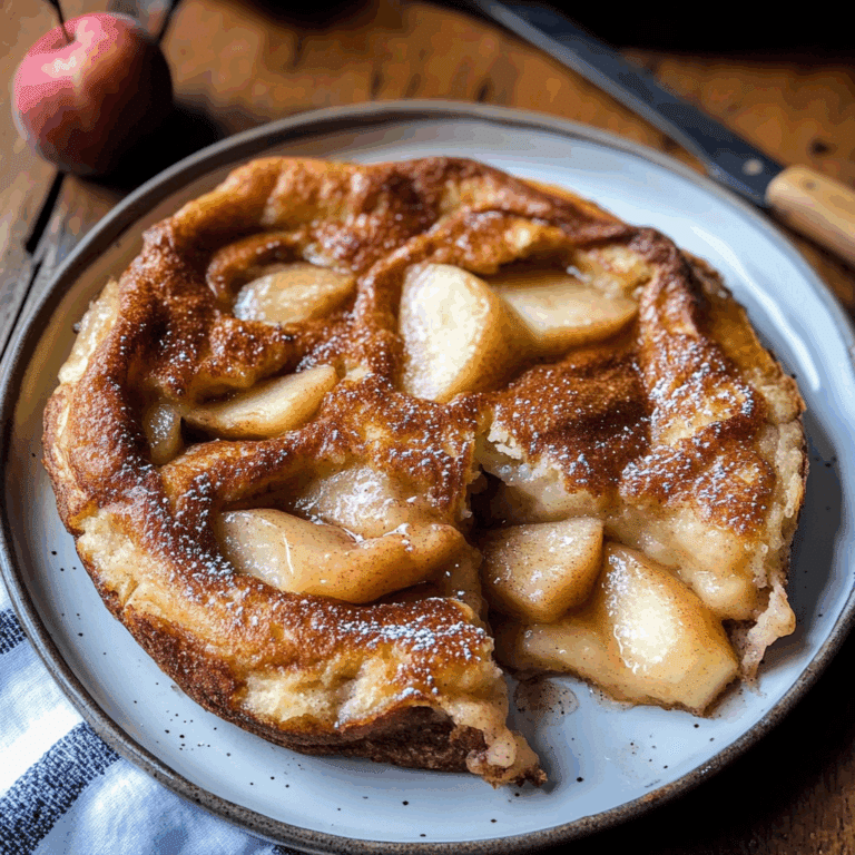 Cinnamon Apple Puffed Pancake