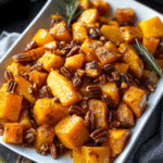 Cinnamon Pecan Roasted Butternut Squash