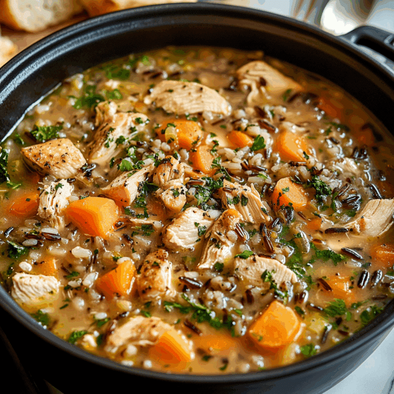 Fall Chicken and Wild Rice Soup