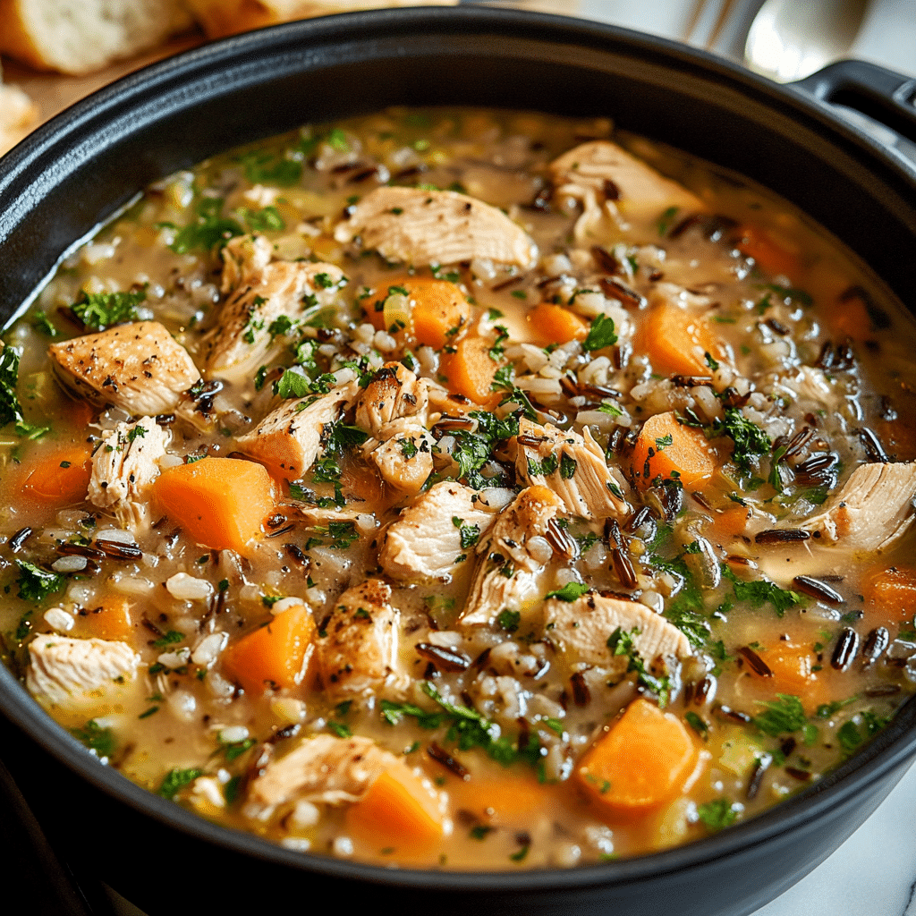 Fall Chicken and Wild Rice Soup