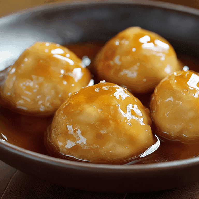 Golden syrup dumplings