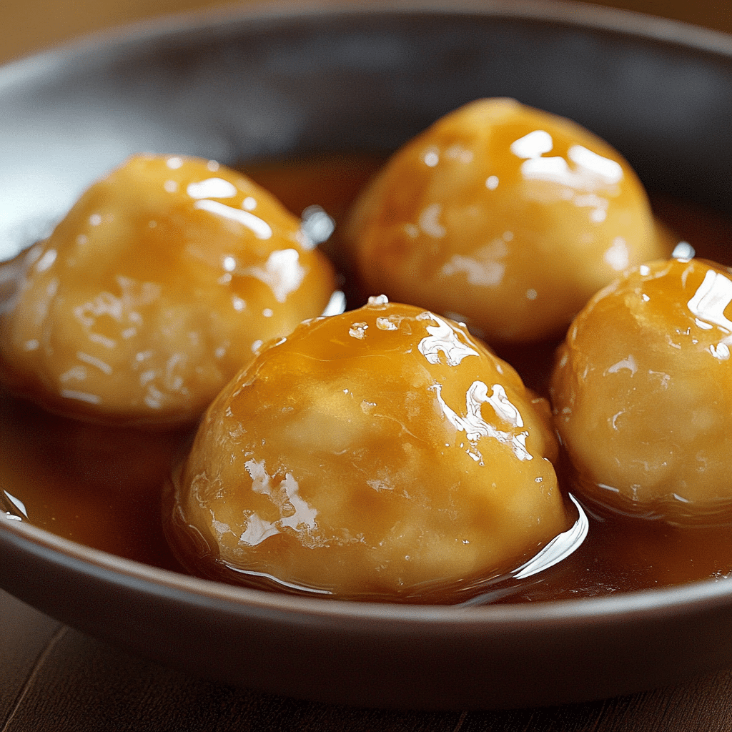 Golden syrup dumplings