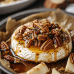 Maple Pecan Baked brie