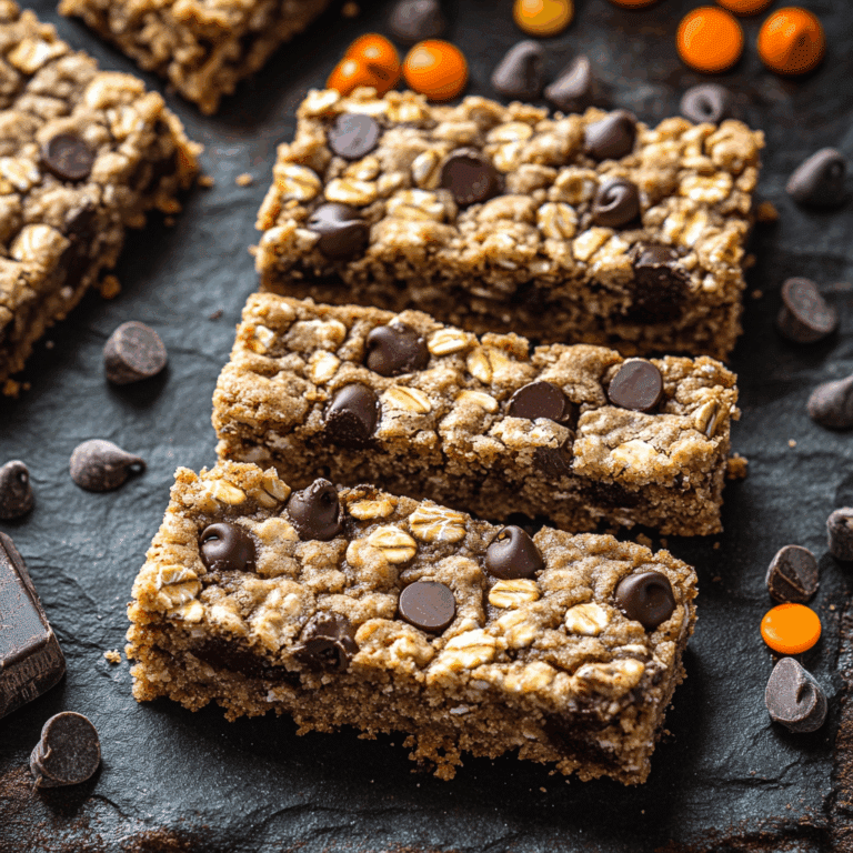 Monster Oatmeal Chocolate Chip Cookie Bars