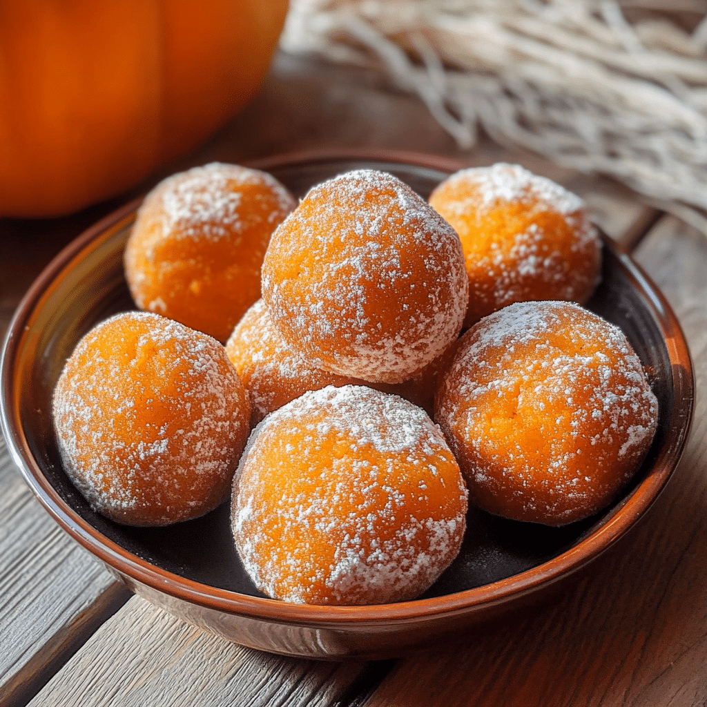 Pumpkin donut holes