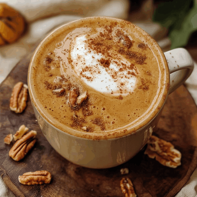 Pumpkin Spice Pecan Latte