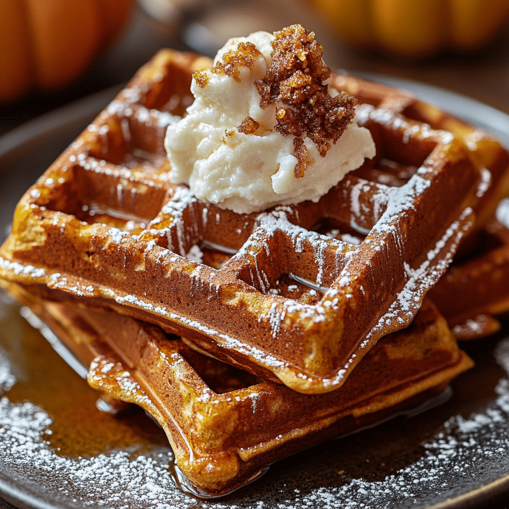 Pumpkin Spice Waffles