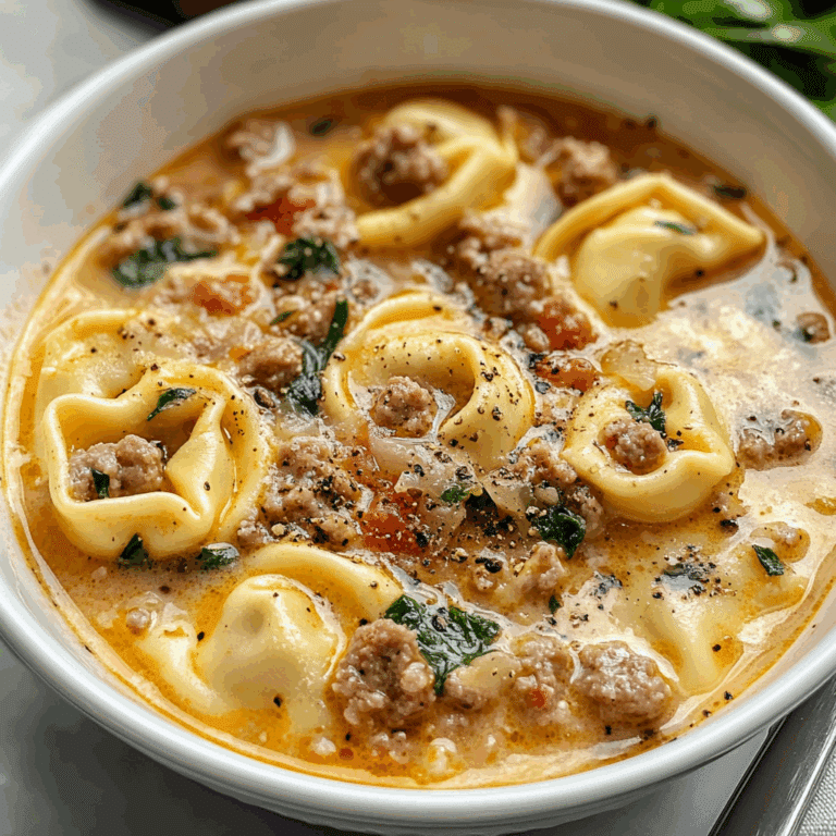 Sausage Tortellini Soup