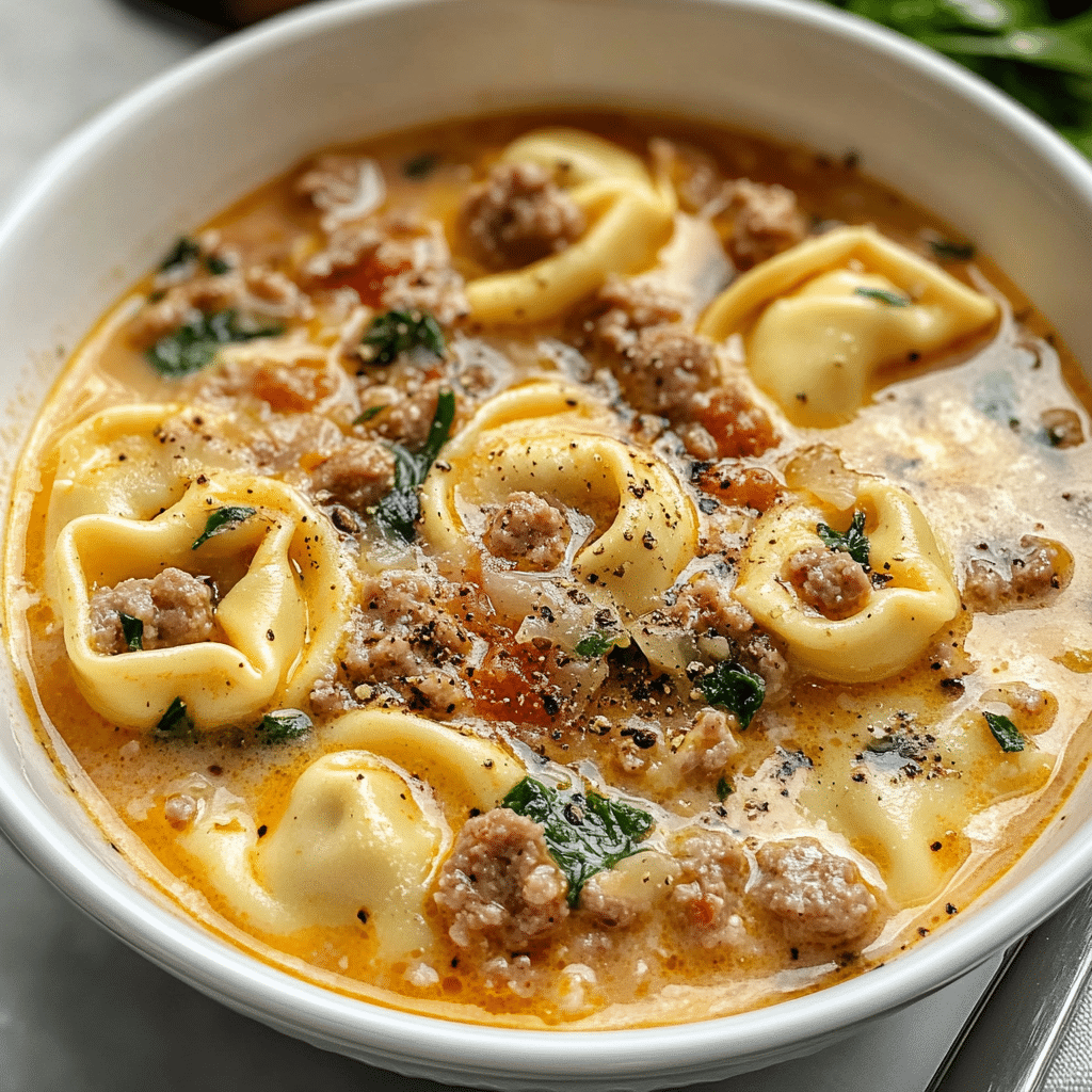 Sausage Tortellini Soup