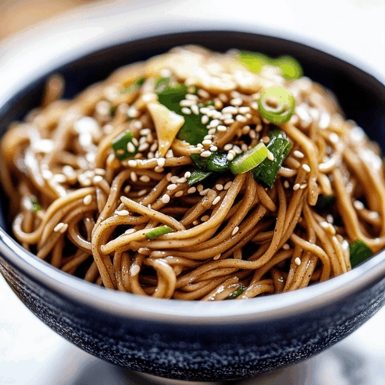 Sesame Soba Noodles