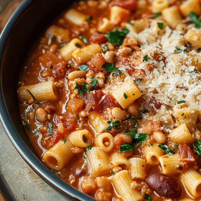 Slow Cooker Olive Garden Pasta e Fagioli