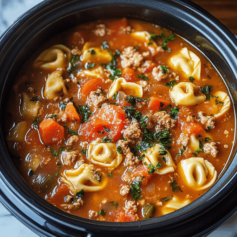 Slow Cooker Tortellini Soup