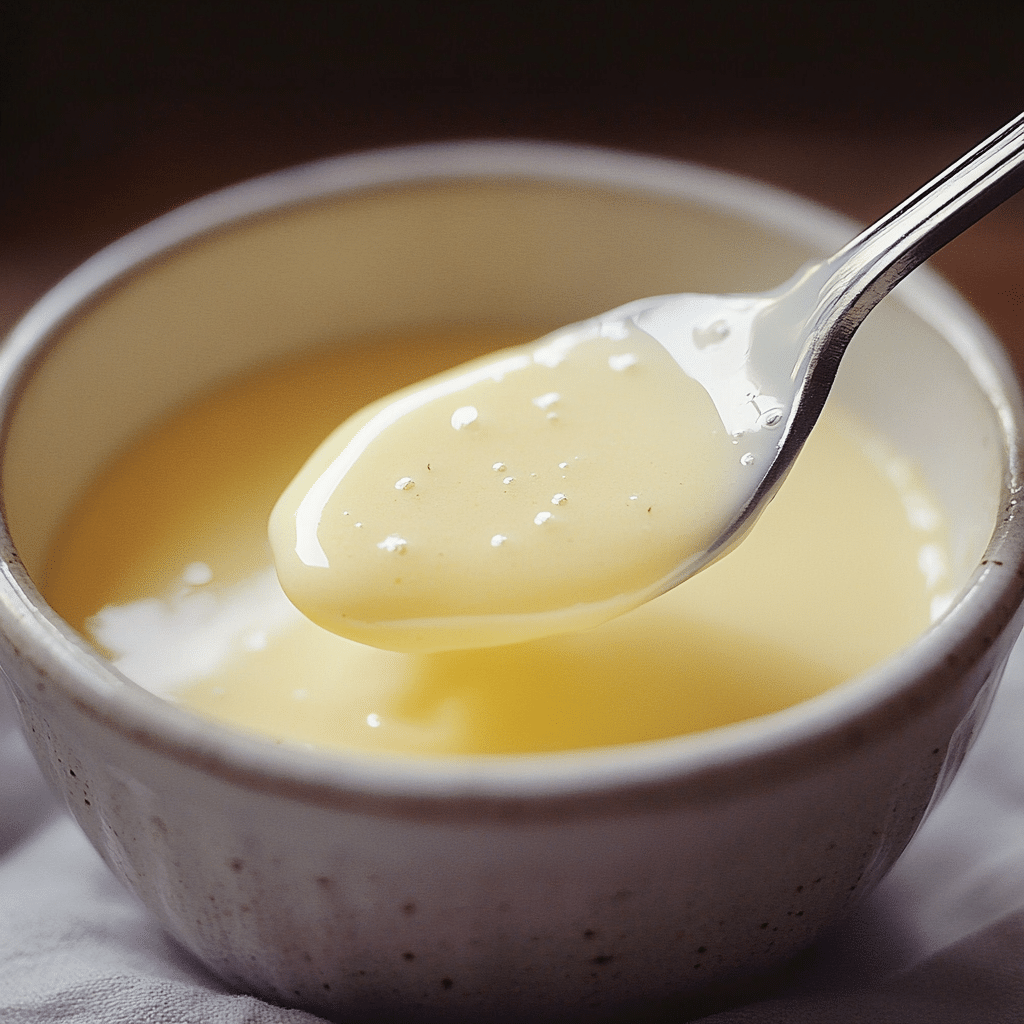 Traditional vanilla custard
