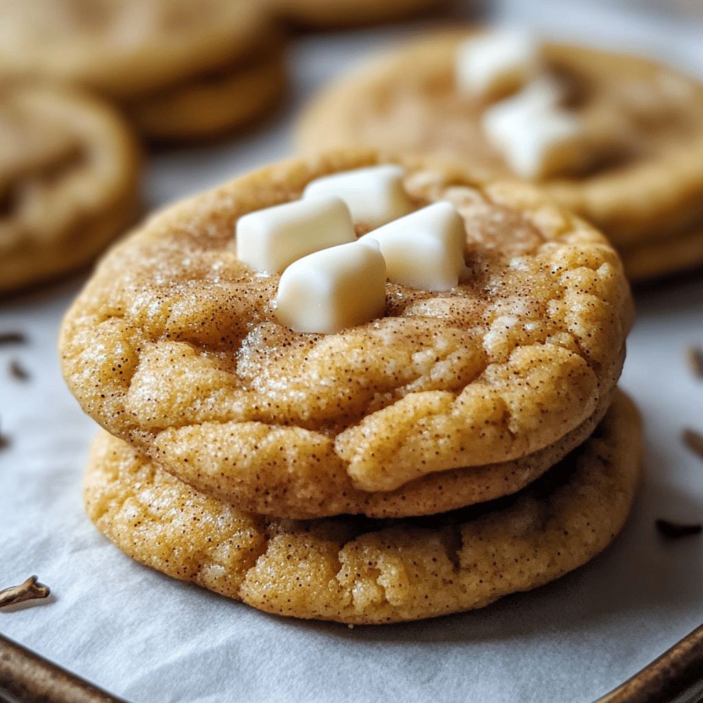 White Chocolate Chai Pumpkin Snickerdoodles