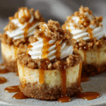 Apple Crisp Mini Cheesecakes