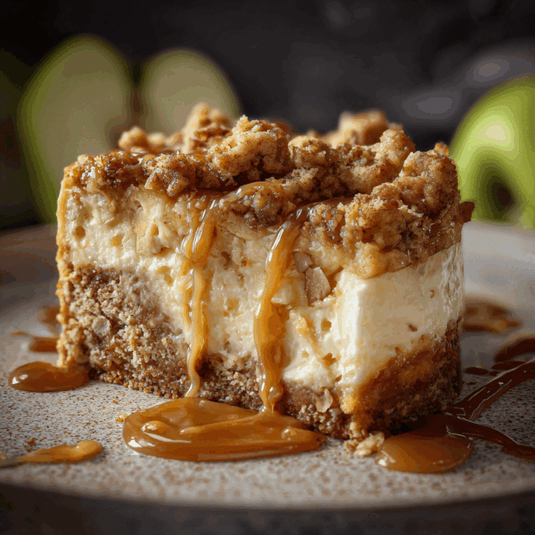 Apple Crumble Cheesecake