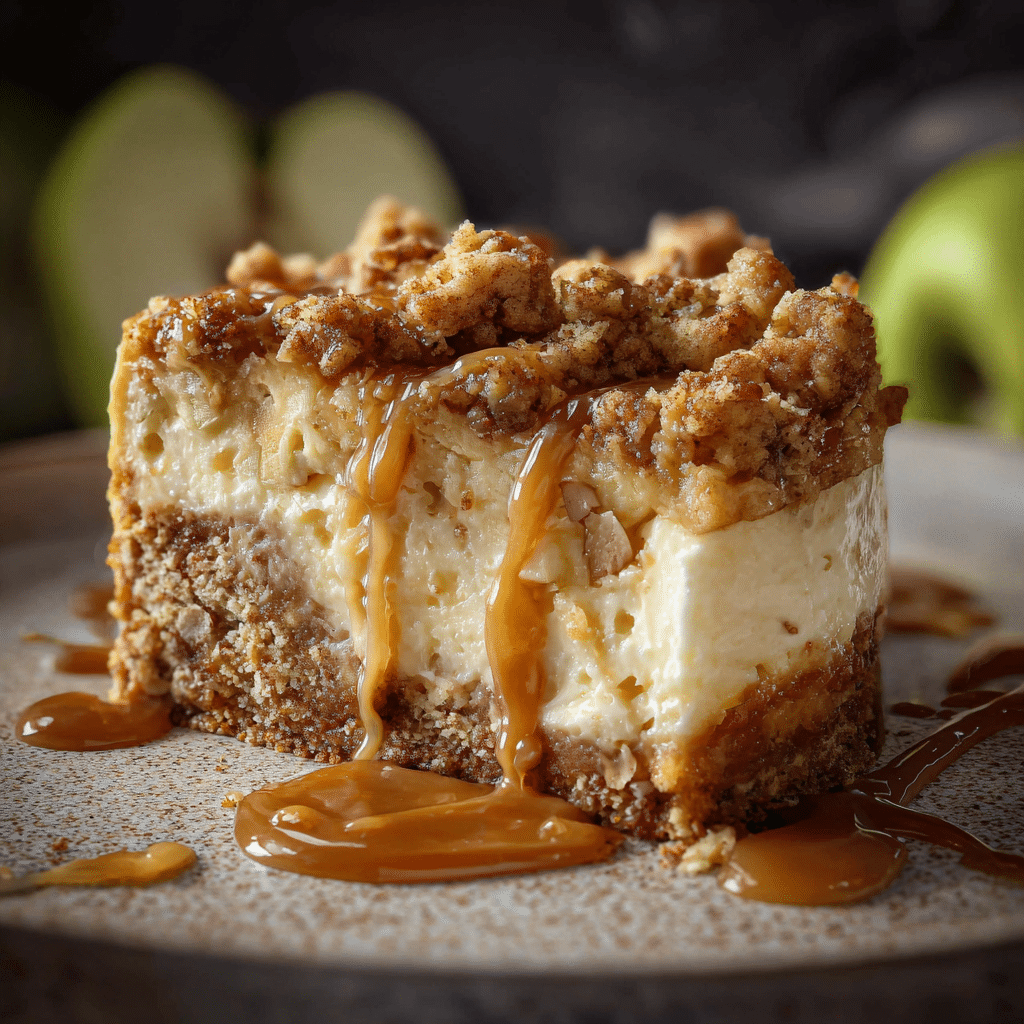 Apple Crumble Cheesecake