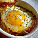 Baked Eggs Napoleon