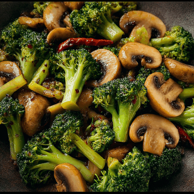 Broccoli & Mushroom Stir Fry