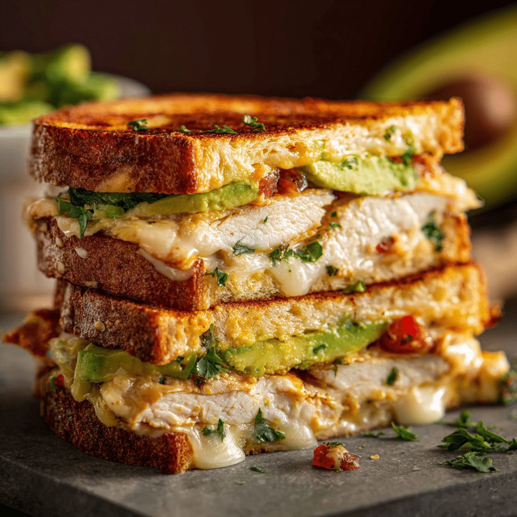 Chicken Avocado Melt Sandwich