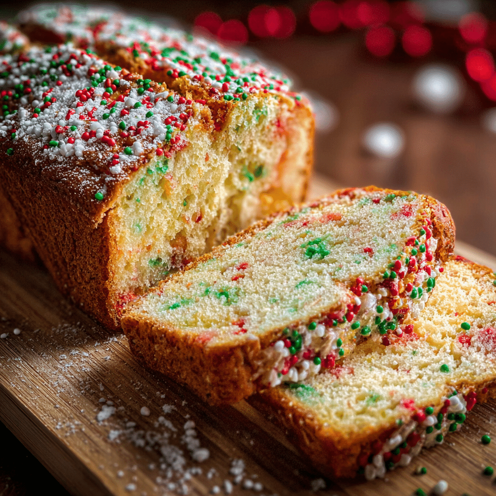 Christmas Sprinkle Buttermilk Bread