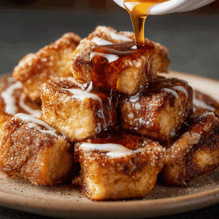 Cinnamon Roll French Toast Bites