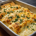 Creamy White Chicken Enchiladas