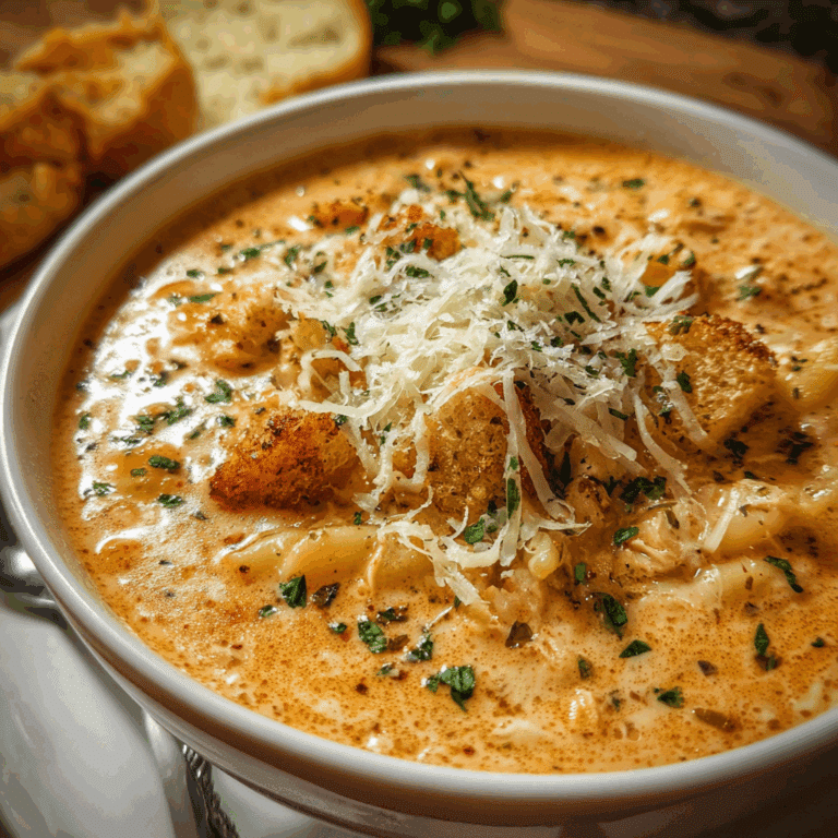 Crock Pot Creamy Chicken Parmesan Soup