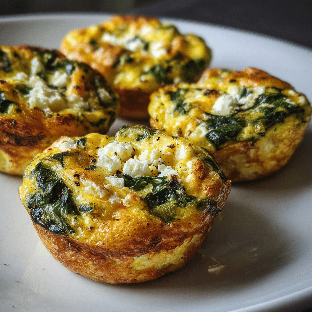 Egg Muffins with Spinach & Feta