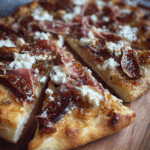 Fig Jam Pizza with Goat Cheese & Prosciutto