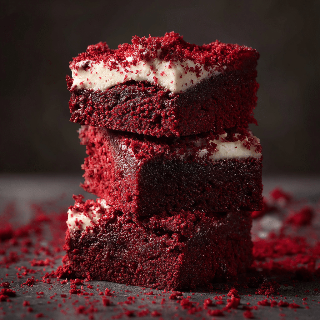 Fudgy Red Velvet Brownies