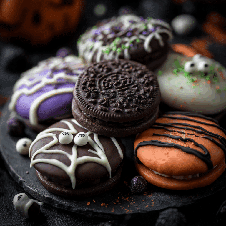 Halloween Chocolate-Dipped Oreo Cookies
