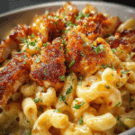 Honey Pepper Chicken Mac and Cheese